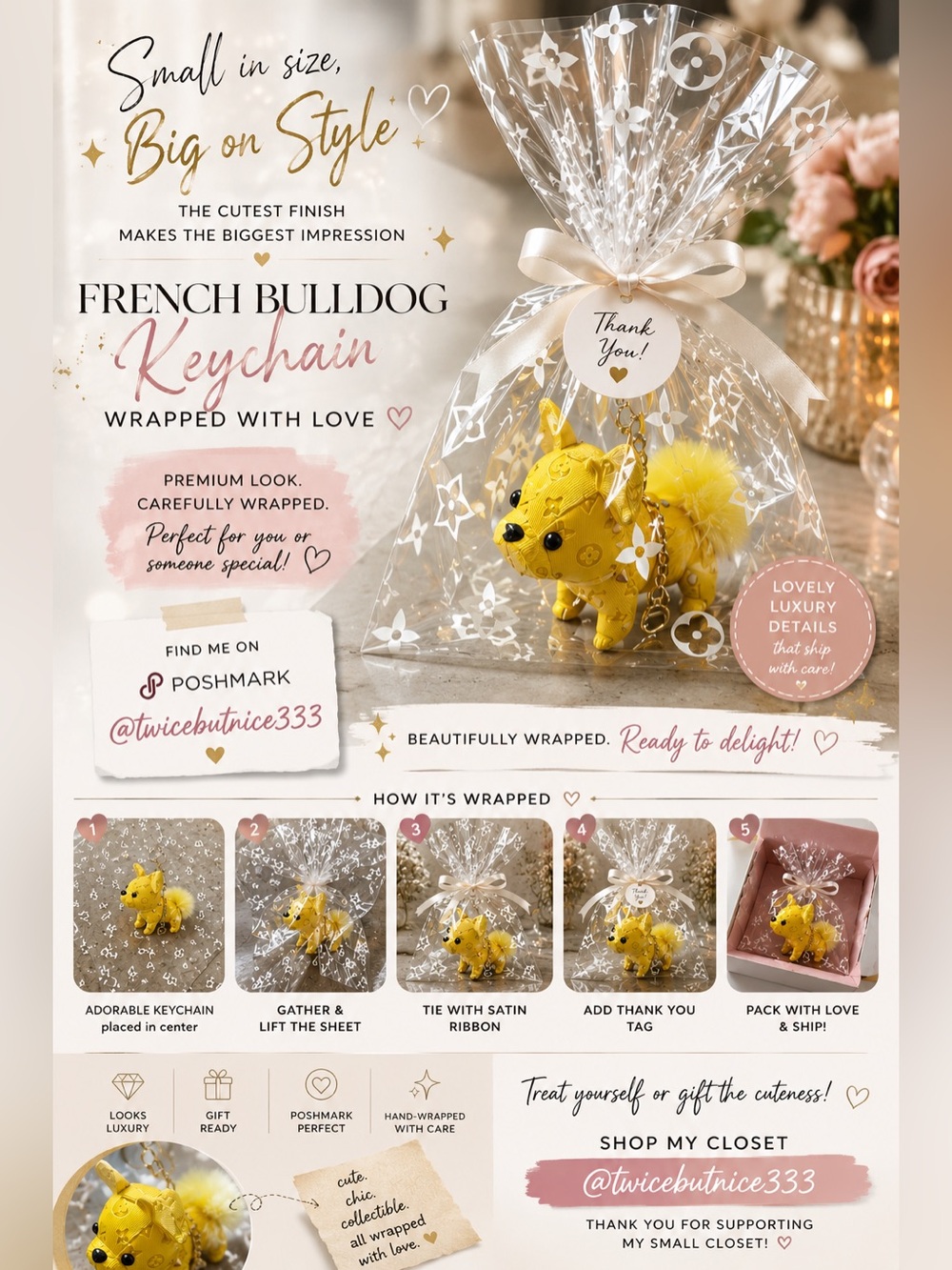 Designer Touch Sheets | 20 Waterproof  Poshmark Packaging Sheets 22”x22”